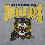 NCAA (Nutmeg Mills) - Grey Missouri Tigers Big Logo T-Shirt 1990s X-Large Vintage Retro