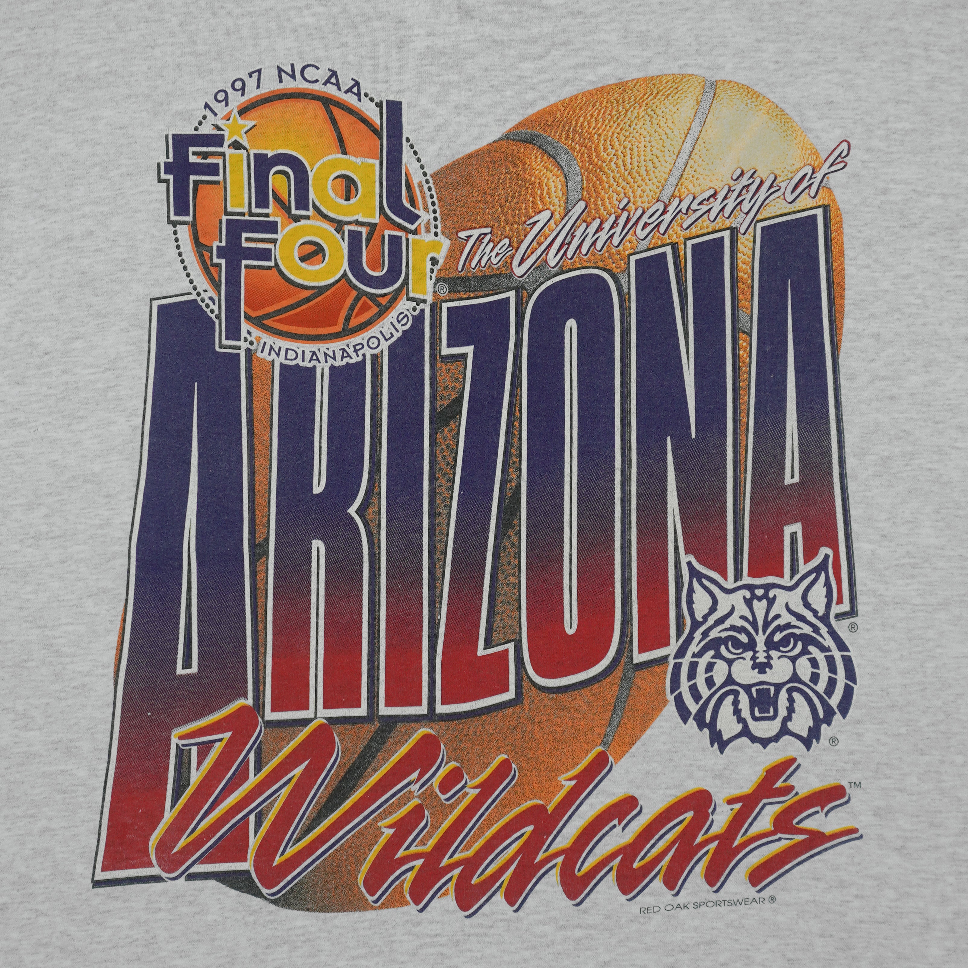 NCAA - Arizona Wildcats Final Four T-Shirt 1997 X-Large Vintage Retro Basketball