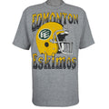 CFL (Softwear) - Edmonton Eskimos Football Helmet T-Shirt 1990 X-Large Vintage Retro Football