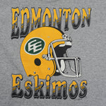 CFL (Softwear) - Edmonton Eskimos Football Helmet T-Shirt 1990 X-Large Vintage Retro Football