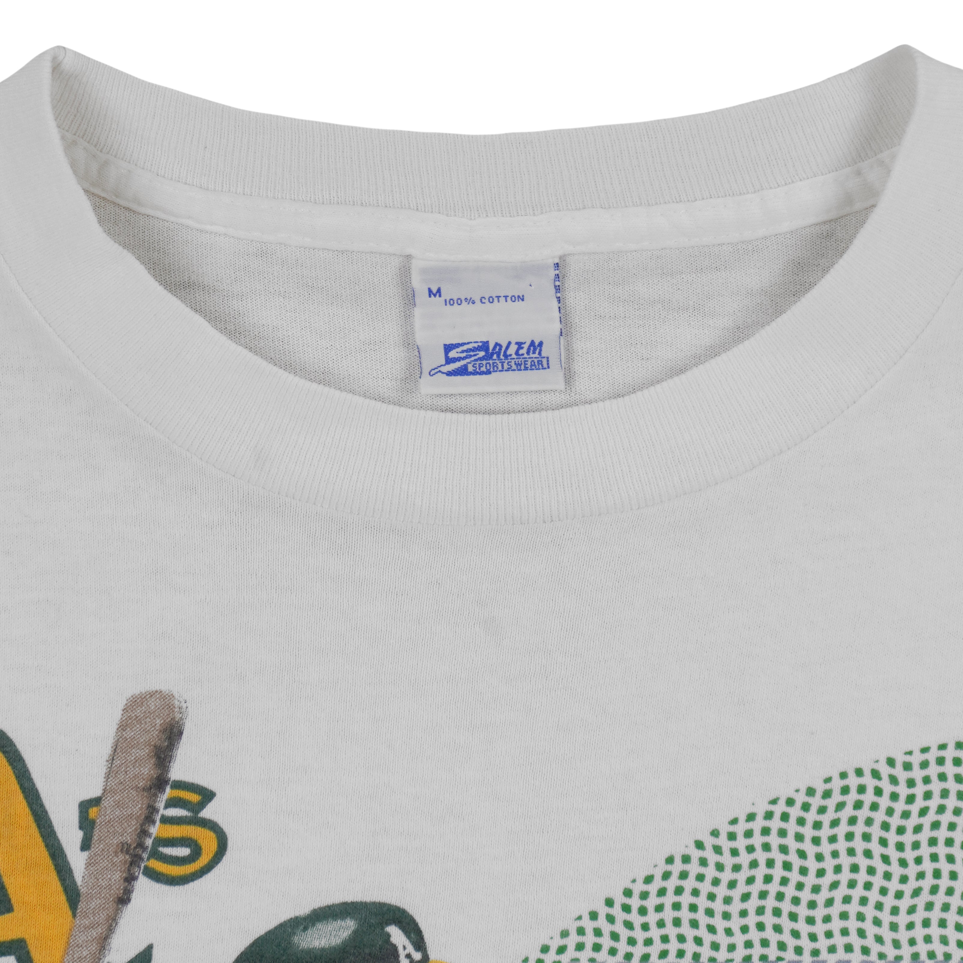 MLB (Salem) - Oakland Athletics Jose Canseco Player T-Shirt 1990 Medium Vintage Retro Baseball