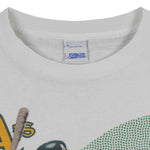 MLB (Salem) - Oakland Athletics Jose Canseco Player T-Shirt 1990 Medium Vintage Retro Baseball