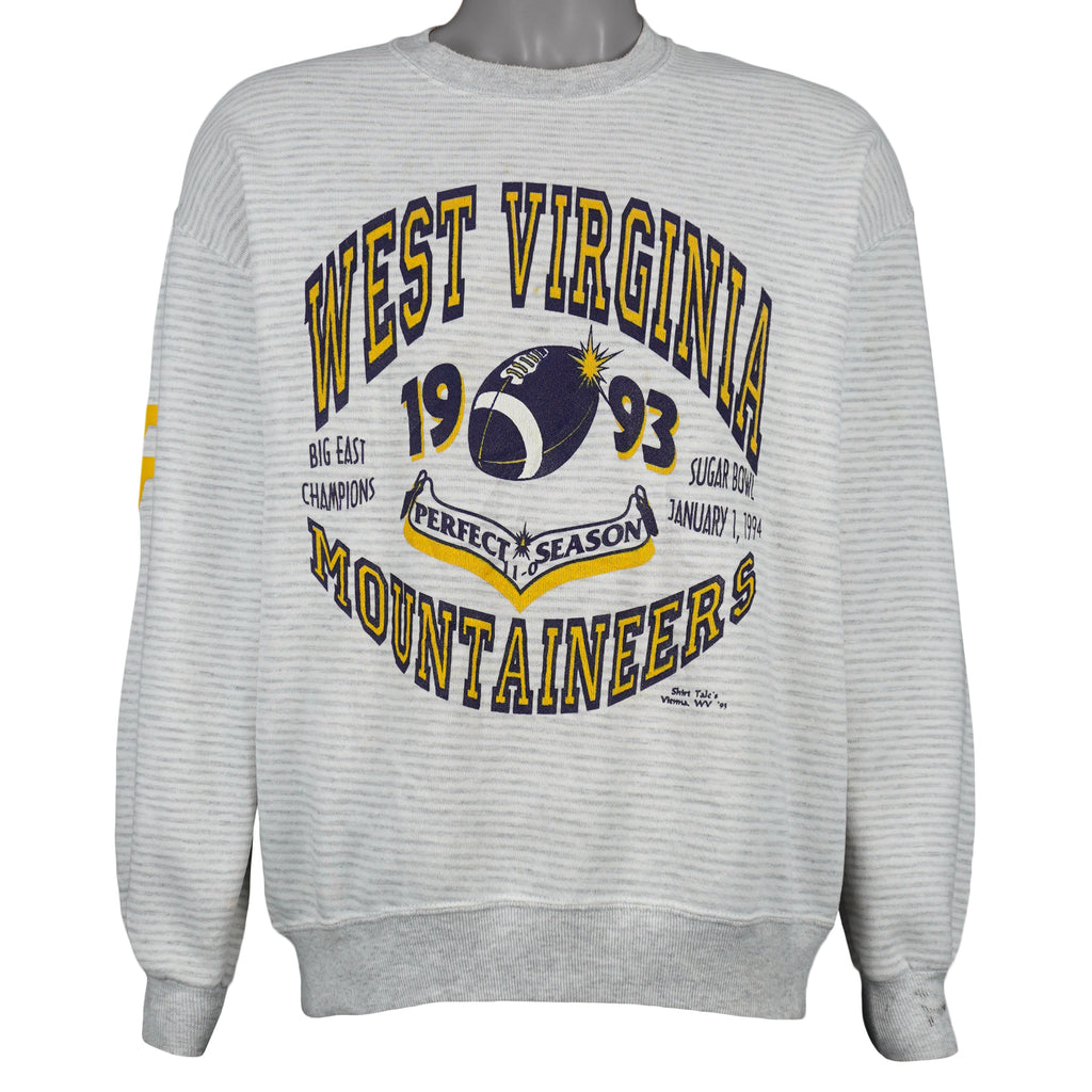 NCAA (Jerzees) - West Virginia Mountaineers, Sugar Bowl Sweatshirt 1994 X-Large Vintage Retro
