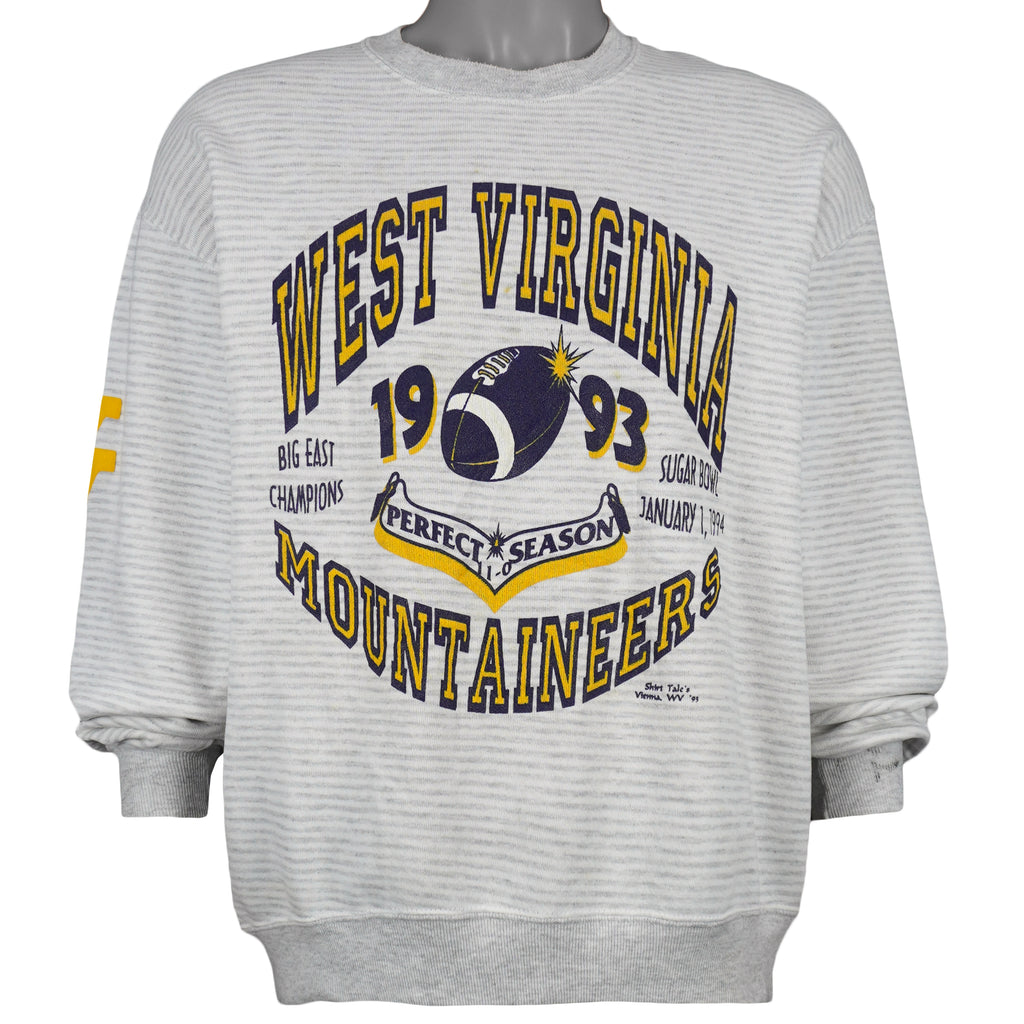 NCAA (Jerzees) - West Virginia Mountaineers, Sugar Bowl Sweatshirt 1994 X-Large Vintage Retro