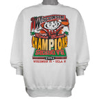NCAA (Hanes) - Wisconsin Badgers Rose Bowl Sweatshirt 1994 XX-Large Vintage Retro