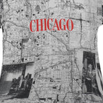 Vintage (Accord) - Chicago City Map T-Shirt 1990s Large Vintage Retro