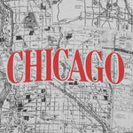 Vintage (Accord) - Chicago City Map T-Shirt 1990s Large Vintage Retro
