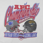 NFL (Global) - Jacksonville Jaguars VS Patriots AFC Matchups T-Shirt 1996 Large Vintage Retro Football