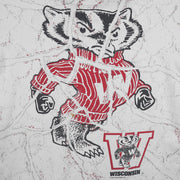 NCAA - Wisconsin Badgers All Over Print T-Shirt 1994 Large Vintage Retro