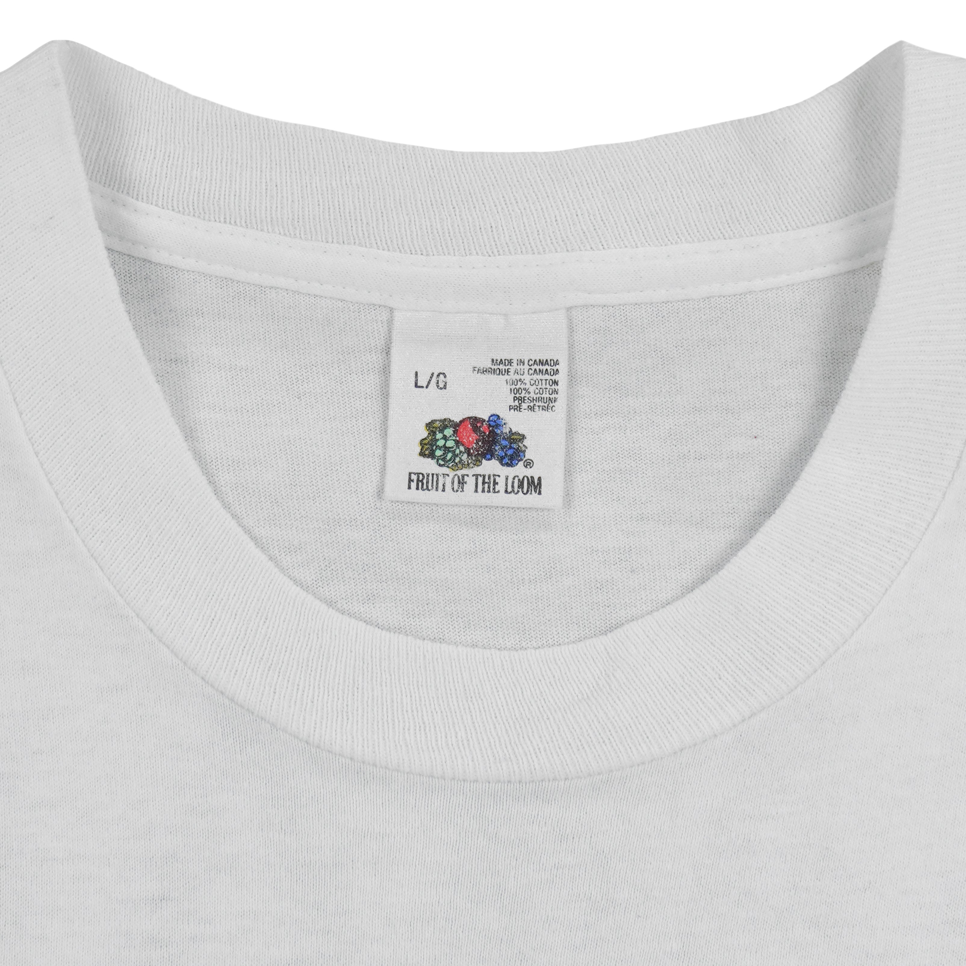 CFL (Fruit of the Loom) - Toronto Argonauts Helmet Spell-Out T-Shirt 1991 Large Vintage Retro Football