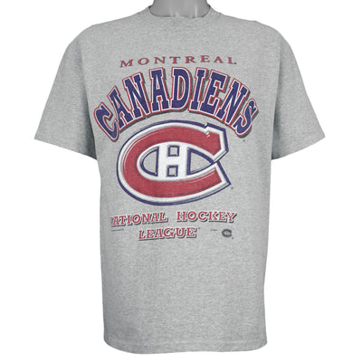 NHL (Bulletin Athletic) - Montreal Canadiens Single Stitch T-Shirt 1990s Large