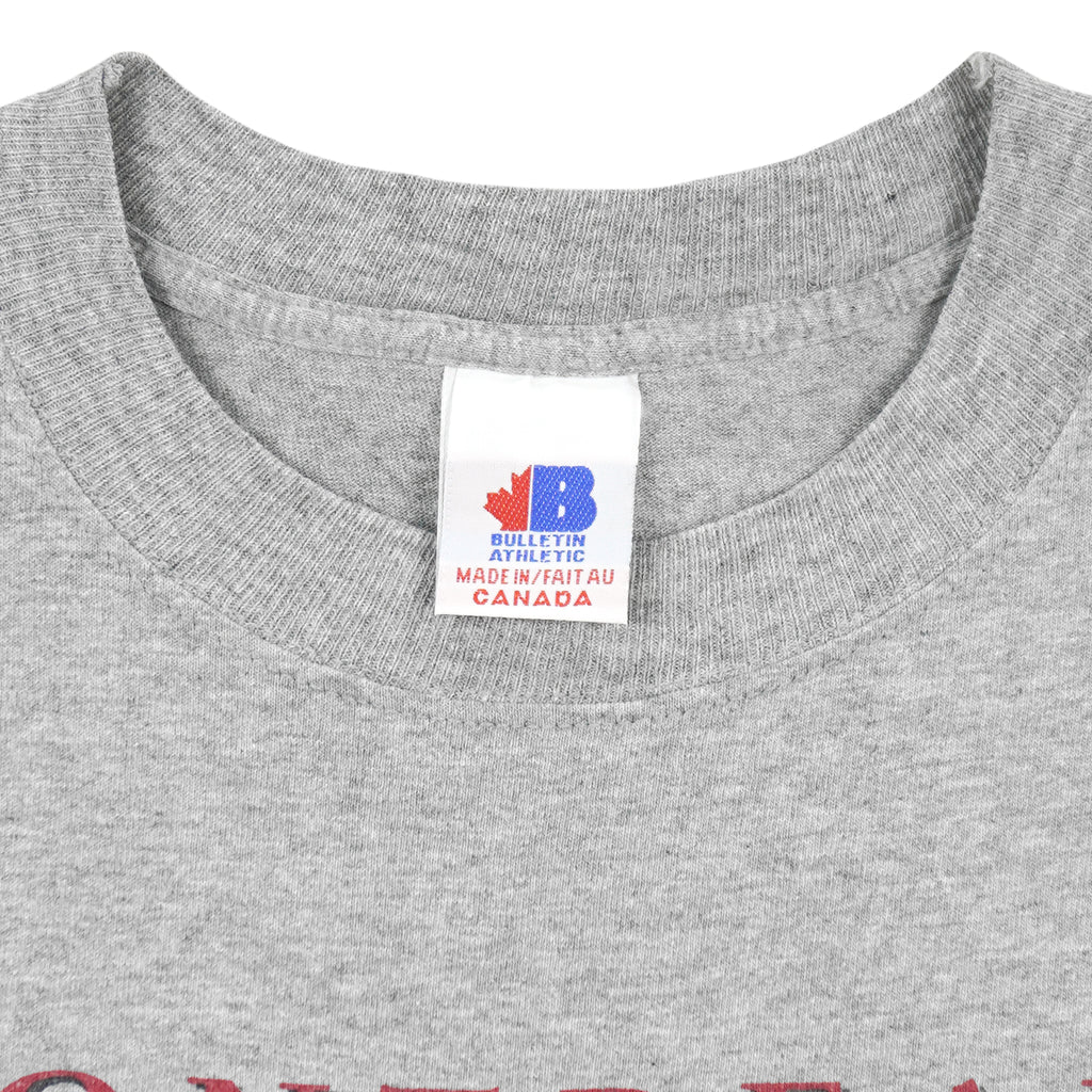 NHL (Bulletin Athletic) - Montreal Canadiens Single Stitch T-Shirt 1990s Large Vintage Retro Hockey
