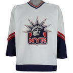 NHL (Pro Player) - New York Rangers Big Logo Hockey Jersey T-Shirt 1990s X-Large Vintage Retro Hockey