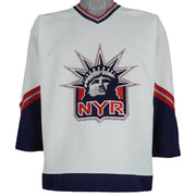 NHL (Pro Player) - New York Rangers Big Logo Hockey Jersey T-Shirt 1990s X-Large Vintage Retro Hockey