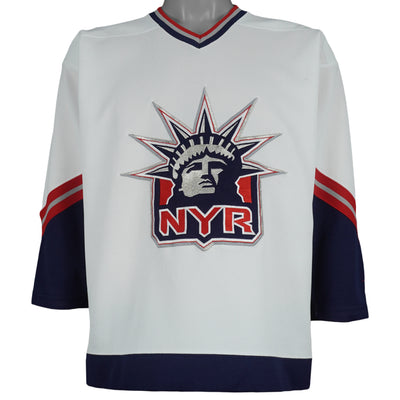 NHL (Pro Player) - New York Rangers Big Logo Hockey Jersey 2000s Large