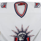 NHL (Pro Player) - New York Rangers Big Logo Hockey Jersey T-Shirt 1990s X-Large Vintage Retro Hockey