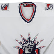 NHL (Pro Player) - New York Rangers Big Logo Hockey Jersey T-Shirt 1990s X-Large Vintage Retro Hockey