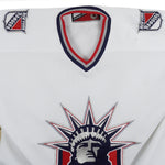 NHL (Pro Player) - New York Rangers Big Logo Hockey Jersey T-Shirt 1990s X-Large Vintage Retro Hockey