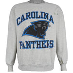 NFL (Delta) - Carolina Panthers Big Logo Crew Neck Sweatshirt 1993 Large