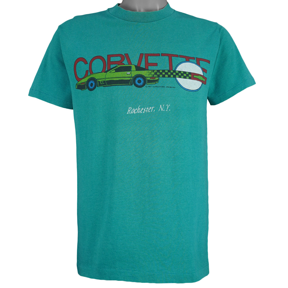 Vintage (Tee Jays) - Chevrolet Corvette Rochester, New York T-Shirt 1987 Medium Vintage Retro