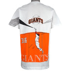 MLB (Fruit Of The Loom) - San Francisco Giants All Over Print T-Shirt 1990s Large Vintage Retro Basebal