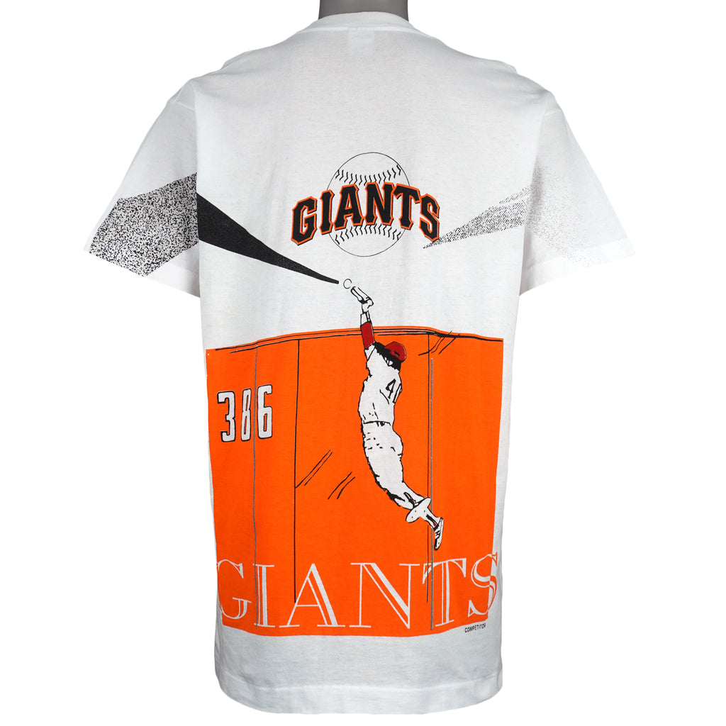 MLB (Fruit Of The Loom) - San Francisco Giants All Over Print T-Shirt 1990s Large Vintage Retro Basebal