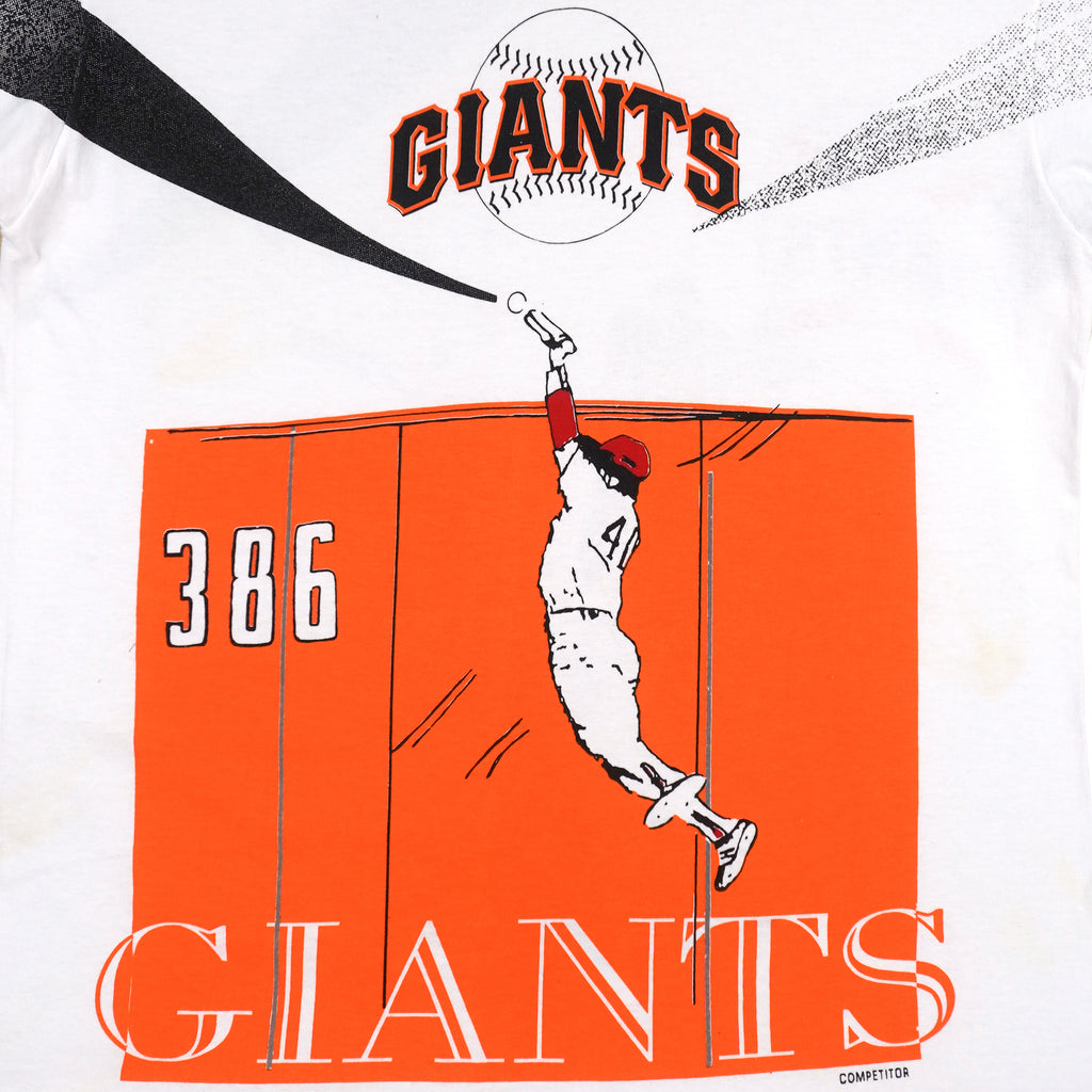 MLB (Fruit Of The Loom) - San Francisco Giants All Over Print T-Shirt 1990s Large Vintage Retro Basebal
