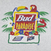 Budweiser (Sugar Creek) - Bud Paradise T-Shirt 1995 Large Vintage Retro