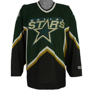NHL (CCM) - Green & Black Dallas Stars Hockey Jersey 1990s X-Large Vintage Retro Hockey