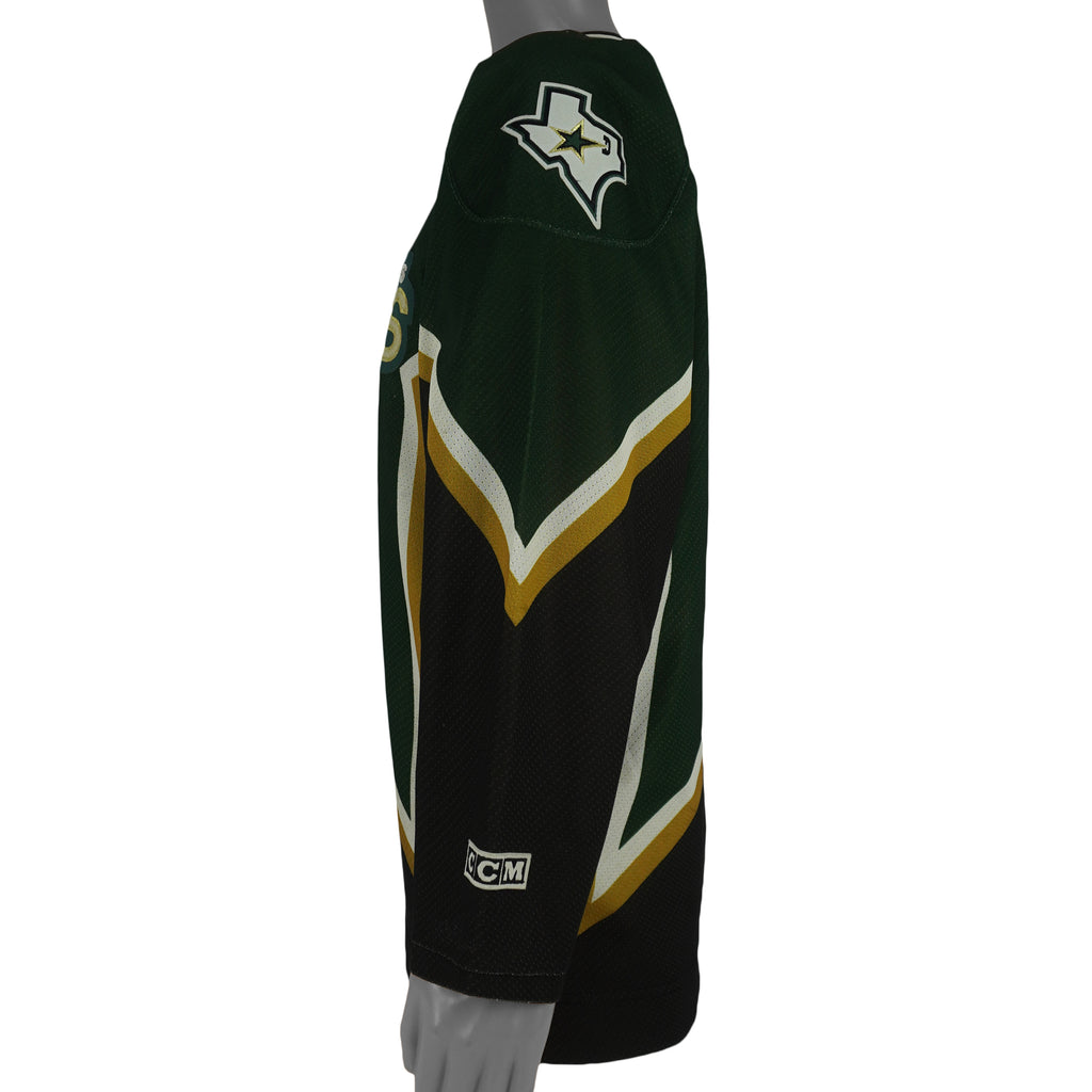 NHL (CCM) - Green & Black Dallas Stars Hockey Jersey 1990s X-Large Vintage Retro Hockey