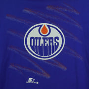 Starter - Edmonton Oilers Big Logo T-Shirt 1991 Large Vintage Retro Hockey