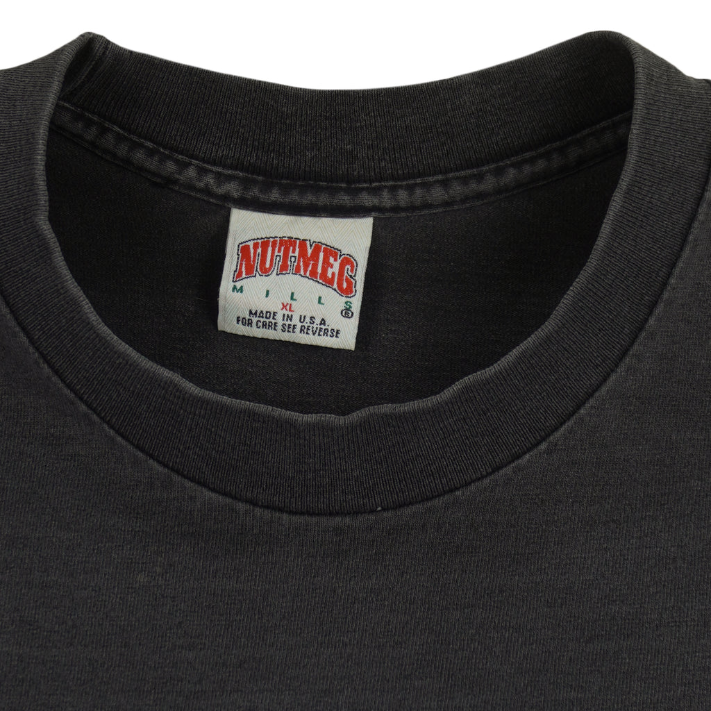 NHL (Nutmeg) - Tampa Bay Lightning Spell-Out T-Shirt 1992 X-Large Vintage Retro Hockey