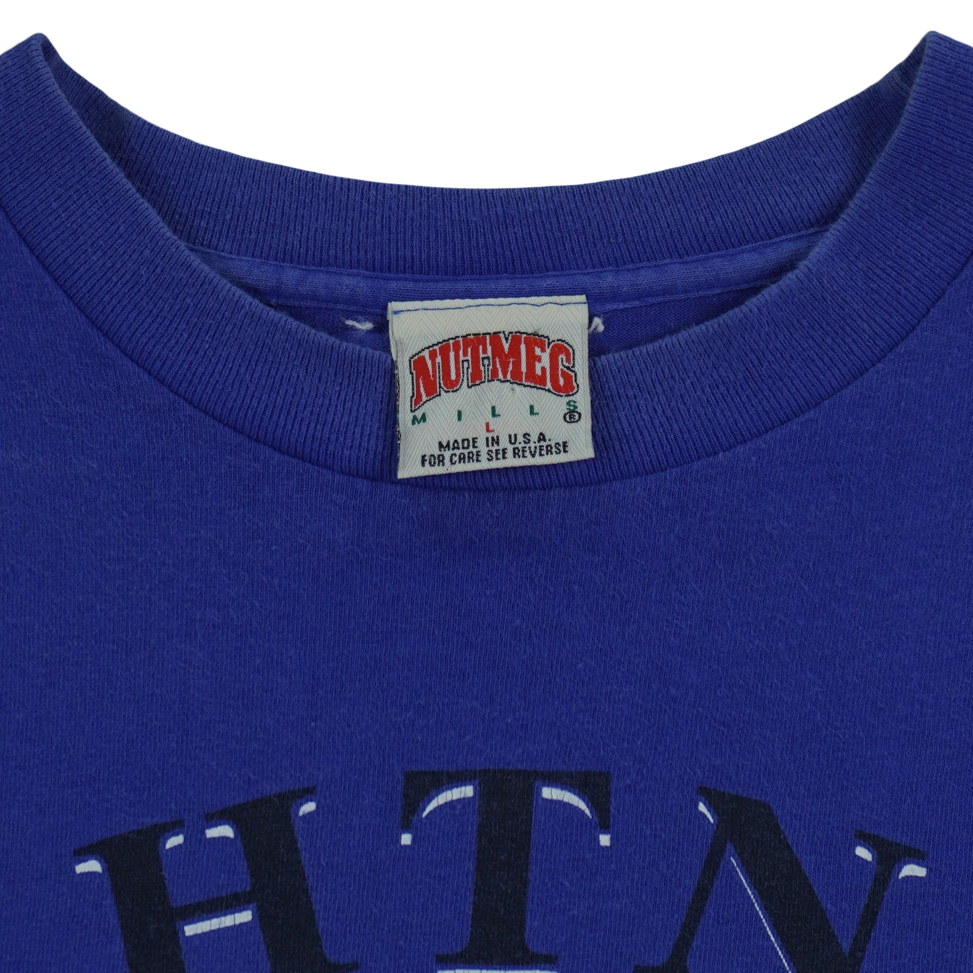 NHL (Nutmeg) - Tampa Bay Lightning Big Logo T-Shirt 1994 Large Vintage Retro Hockey