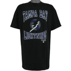 NHL (Hanes) - Tampa Bay Lightning T-Shirt 1990s X-Large Vintage Retro Hockey