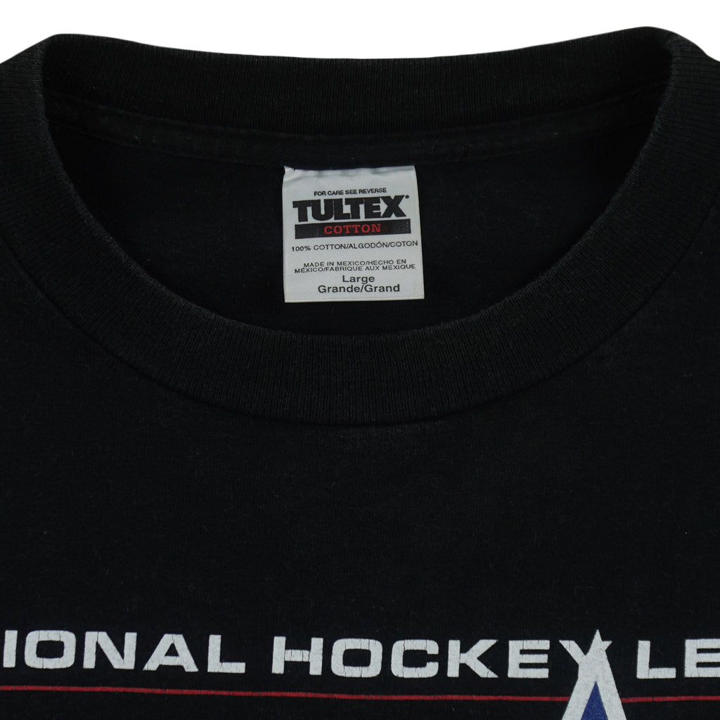 NHL (Tultex) - North America Vs The World, 50th All-Star Game T-Shirt 2000 Large Vintage Retro Hockey