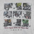 Vintage (All sport) - Cowboy Boots, Never Squat With Yer Spurs On! T-Shirt 1994 X-Large Vintage Retro