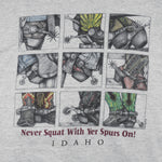 Vintage (All sport) - Cowboy Boots, Never Squat With Yer Spurs On! T-Shirt 1994 X-Large Vintage Retro