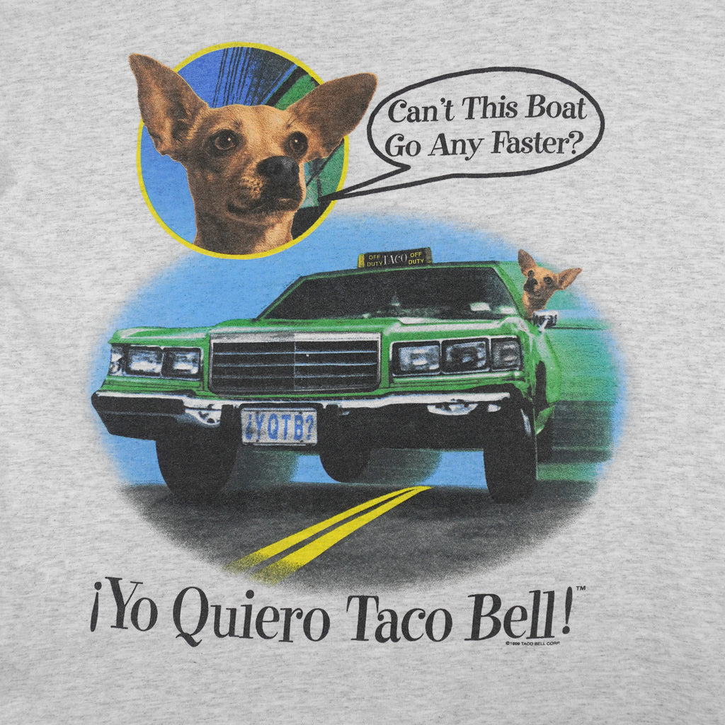 Vintage - Can't This Boat Go Any Faster, Taco Bell T-Shirt 1999 X-Large Vintage Retro
