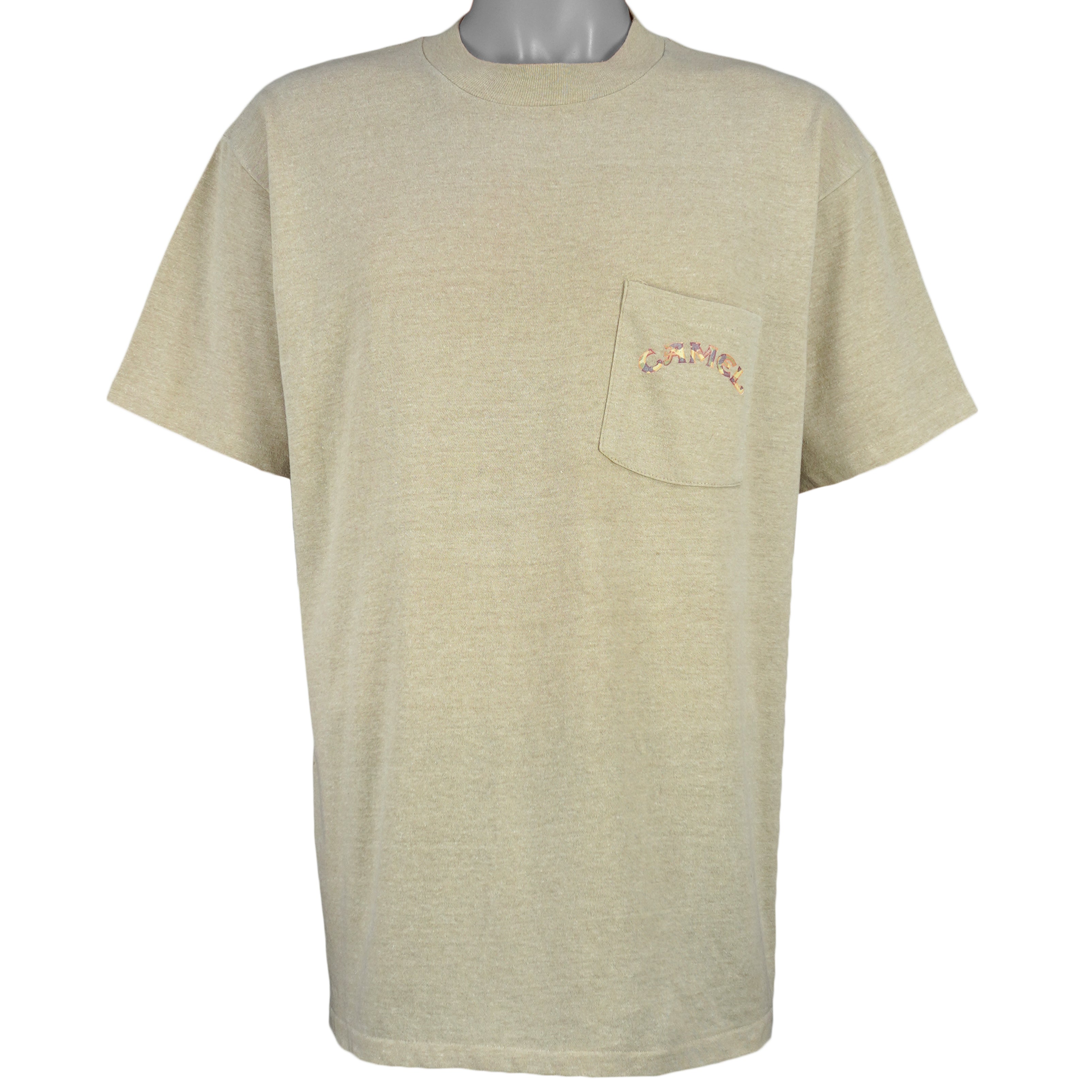 Vintage (Camel) - Joe Camel in Camouflage T-Shirt 1992 X-Large Vintage Retro