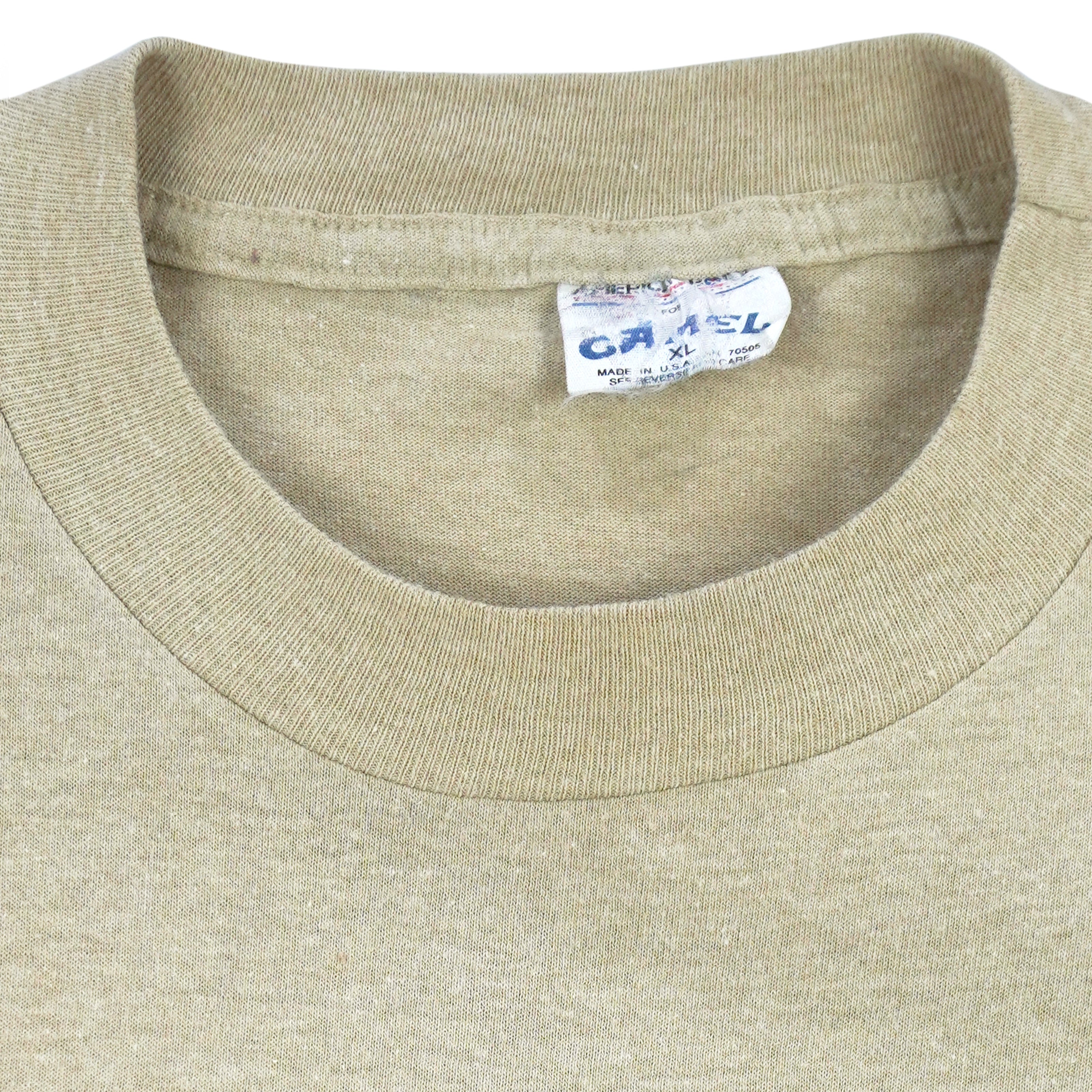 Vintage (Camel) - Joe Camel in Camouflage T-Shirt 1992 X-Large Vintage Retro