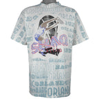 NBA - Orlando Magic, Shaq Attao All Over Print T-Shirt 1990s X-Large Vintage Retro Basetball