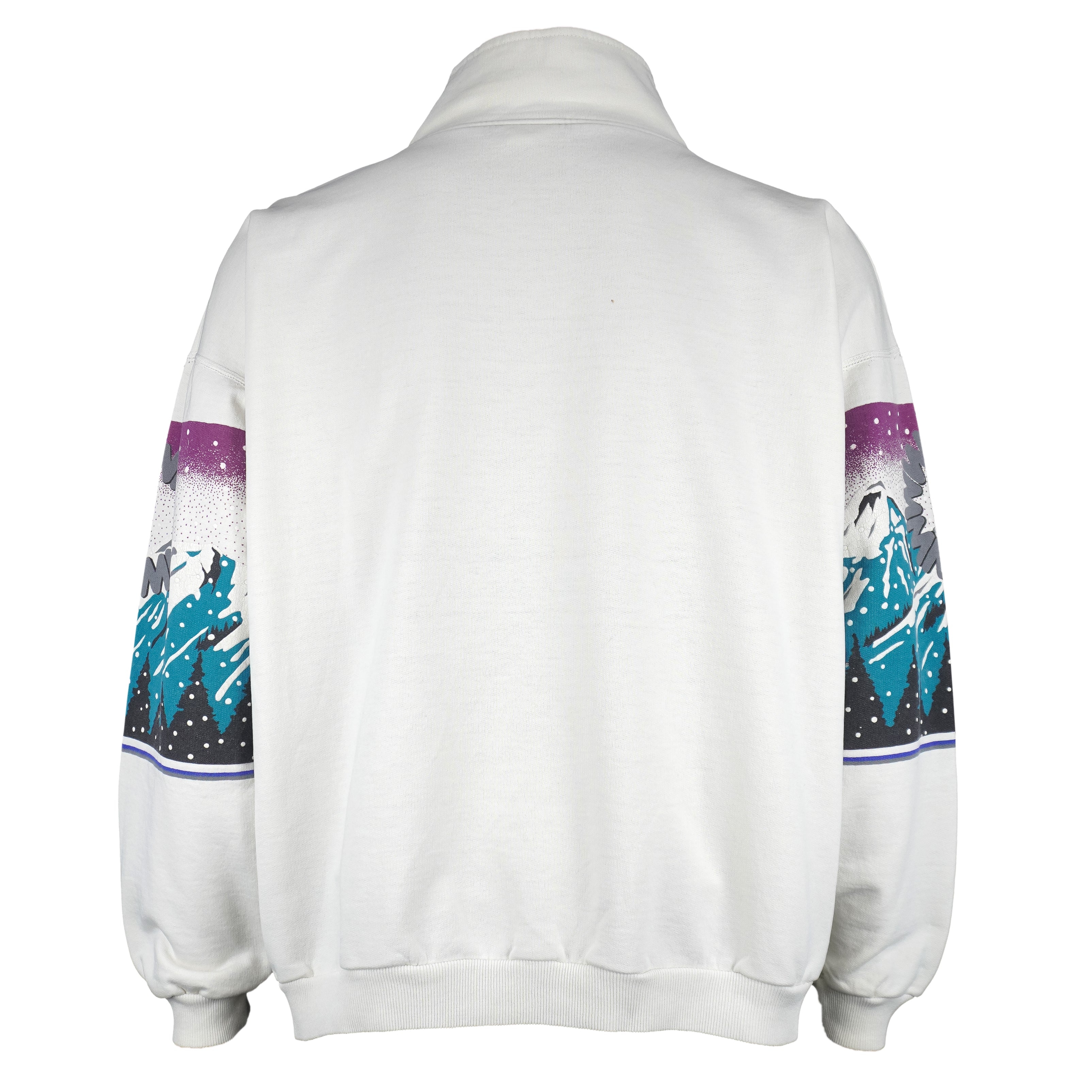Vintage - Ski Whistler Mountain Pullover Sweatshirt 1990s Medium Vintage Retro