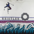 Vintage - Ski Whistler Mountain Pullover Sweatshirt 1990s Medium Vintage Retro