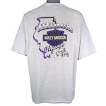 Harley Davidson - Chicago, Illinois Roll Em Ups T-Shirt 1992 X-Large Vintage Retro