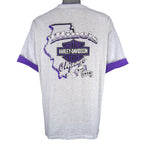Harley Davidson - Chicago, Illinois Roll Em Ups T-Shirt 1992 X-Large Vintage Retro