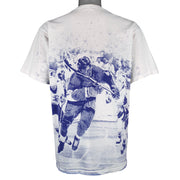 NHL - St. Louis Blues All Over Print T-Shirt 1990s Large Vintage Retro Hockey