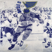 NHL - St. Louis Blues All Over Print T-Shirt 1990s Large Vintage Retro Hockey