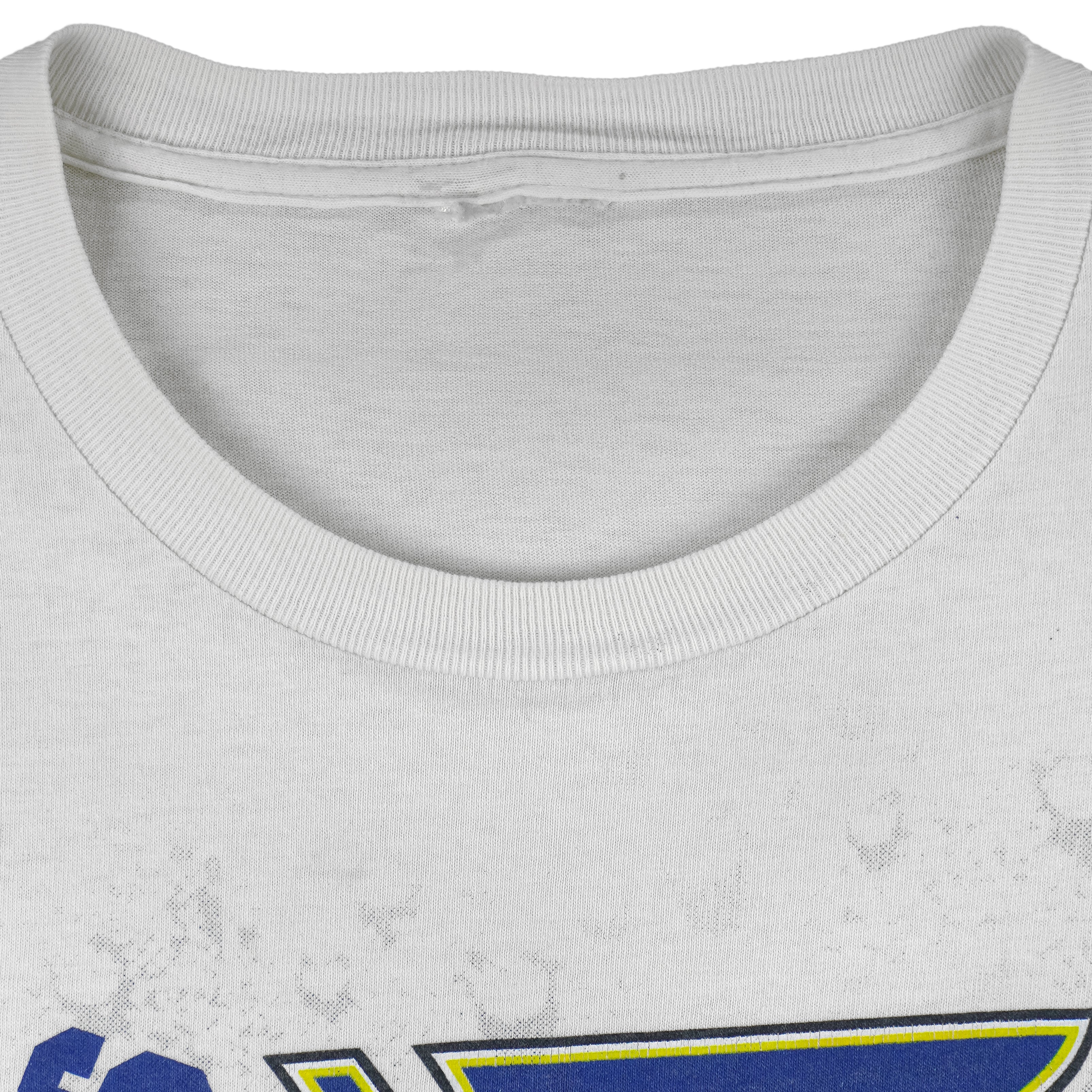 NHL - St. Louis Blues All Over Print T-Shirt 1990s Large Vintage Retro Hockey