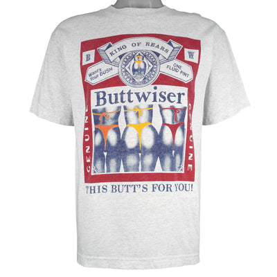 Vintage (AAA) - Buttwiser, King Of Rears T-Shirt 1990s Medium