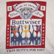 Vintage (AAA) - Buttwiser, King Of Rears T-Shirt 1990s Medium Vintage Retro